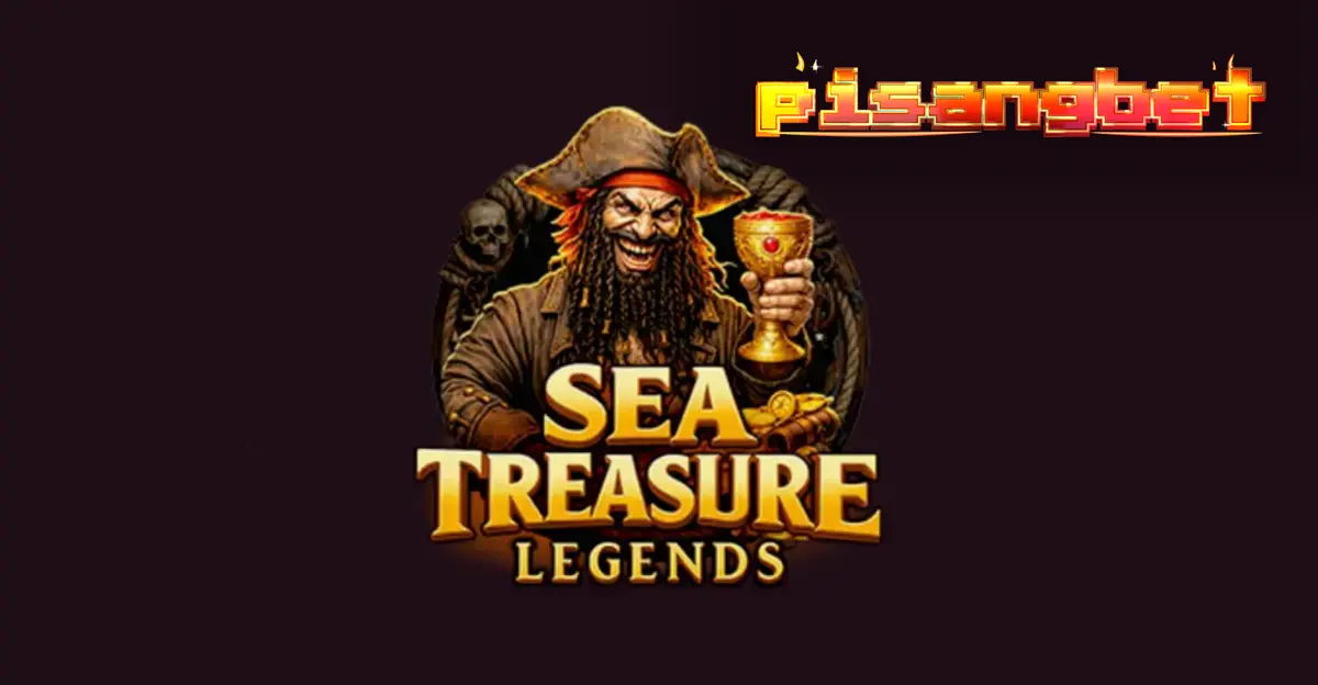 Tampilan visual slot Sea Treasures Legend dengan tema bajak laut dan harta karun